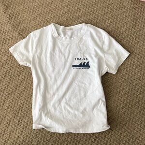 White brandy melville baby tee